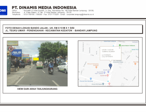 BANDO Jl. Teuku Umar Penengahan Kedaton, Bandar Lampung – Media Tersedia