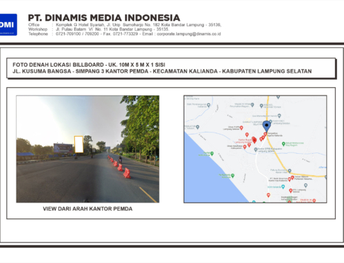 BILLBOARD Jl. Kesuma Bangsa Simpang Tiga Kantor Pemda, Kalianda – Media Tersedia
