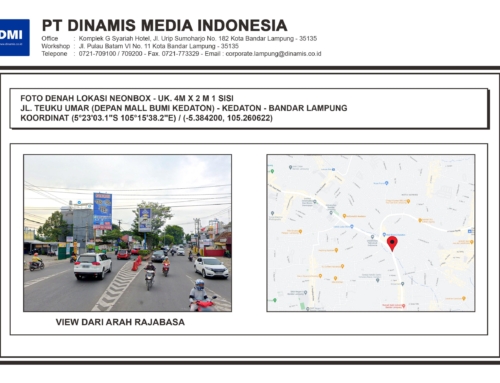 NEONBOX Median Jl. Teuku Umar Depan Mall Bumi Kedaton Bandar Lampung – Media Tersedia
