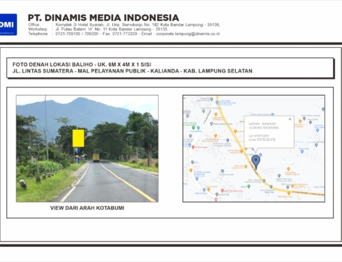 BALIHO Jl. Lintas Sumatera MPP Kalianda, Lampung Selatan- Media Tersedia