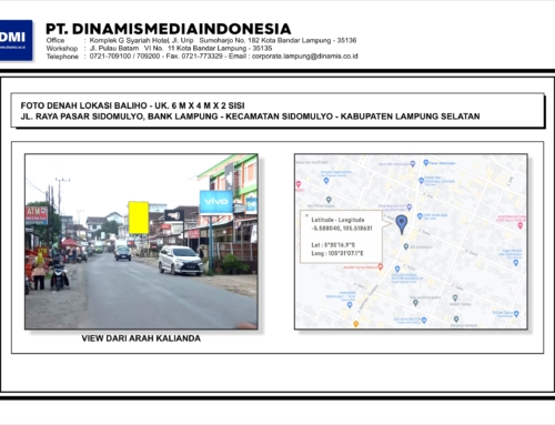 BALIHO Jl. Raya Pasar Sidomulyo – BANK Lampung – Kec. Sidomulyo – Kab. Lampung Selatan – Media Tersedia