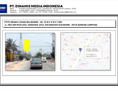 BILLBOARD Jl. Mayjend Ryacudu – Harapan Jaya – Kec. Sukarame – Kota Bandar Lampung – Terkontrak