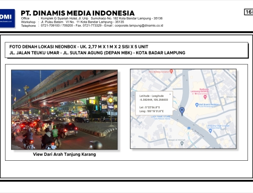 NEONBOX Jl. Teuku Umar Depan Mall Bumi Kedaton Bandar Lampung – Terkontrak G